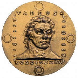 Tadeusz Kościuszko- medal autorstwa K. Laszczki 1917 r....