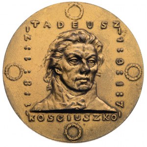 Tadeusz Kościuszko- medal autorstwa K. Laszczki 1917 r....