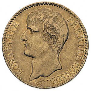 40 franków An XI (1802/1803) A, Paryż, Fr. 479, złoto 1...