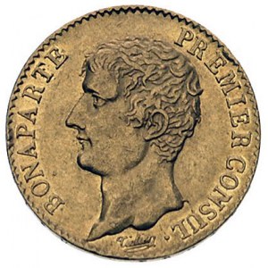 20 franków An 12 (1803/1804) A, Paryż, Fr. 480, złoto 6...
