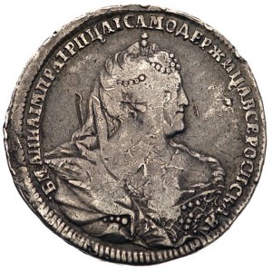 połtina 1739, Moskwa, Aw: Popiersie i napis wokoło, Rw:...