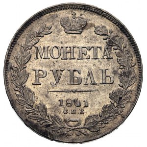 rubel 1841, Petersburg, Bitkin 130, Uzd. 1597, drobne w...
