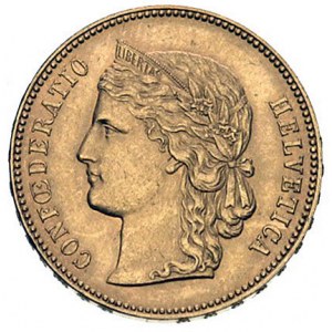 20 franków 1896 B, Berno, Fr. 495, złoto 6.45 g