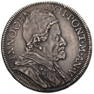 Innocenty XII 1691-1700, piastra AN V (1696), Berman 22...