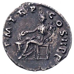 Trajan 98-117, denar, Aw: Popiersie w prawo i napis, Rw...