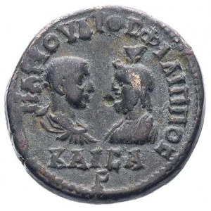 TRACJA- Mesembria, Filip II 247-249, AE-27, Aw: Popiers...