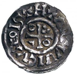 biskup Hartwig I 1009- 18, denar, Aw: Popiersie i napis...