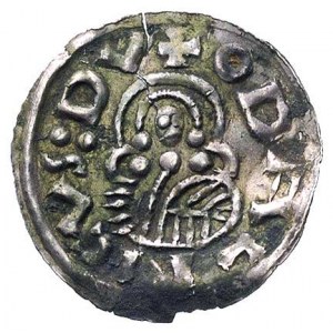 Oldrich 1012-1032, denar, Aw: Popiersie w lewo i napis,...