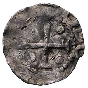 cesarz Otto III 983-1002, denar, Aw: Krzyż i napis, Rw:...