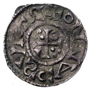 król Henryk II 1009-1024, denar, Aw: Popiersie w prawo ...