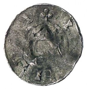 naśladownictwo denara, 17.3 mm, 1.31 g, lekko pęknięty