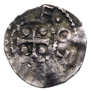 cesarz i król Otto III 983-1002, denar, Aw: Krzyż i nap...
