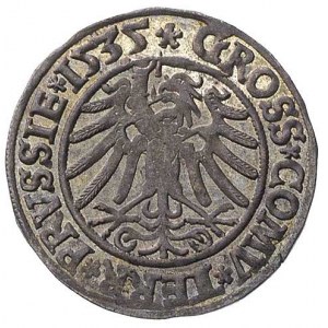 grosz 1535 Toruń, ładna, centrycznie wybita moneta