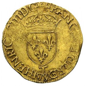 ecu d’or 1578, Nantes, Duplessy 1121, Fr. 386, złoto, 3...