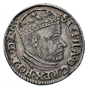 trojak 1586, Olkusz, T. 1,50, litery NH na awersie