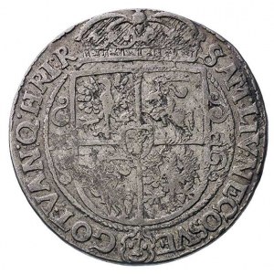 ort 1621, Bydgoszcz, liczba (16) pod popiersiem króla, ...