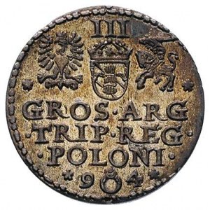 trojak 1594, Malbork, pierścień przedziela datę, T.4, r...