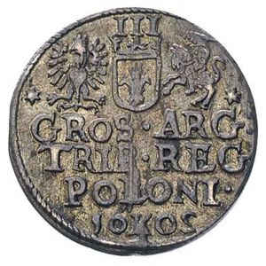 trojak 1602, Kraków, odwrócona 2 w dacie, moneta wybita...