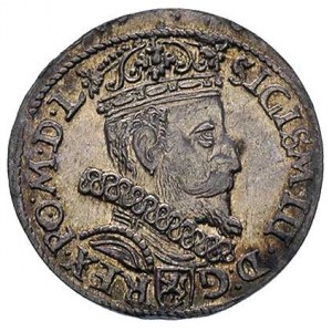 trojak 1605, Kraków, ładna, rzadka moneta ze starą paty...