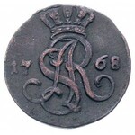 zestaw monet miedzianych, trojak 1789 Warszawa, grosz 1...