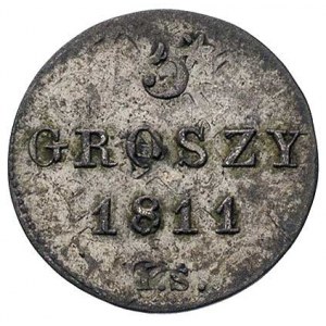 5 groszy 1811, Warszawa, litery IS, przebitka z 1/24 ta...