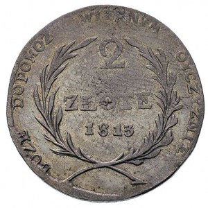 2 złote 1813, Zamość, Plage 125, ładnie zachowany egzem...