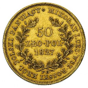50 złotych 1827, Warszawa, Plage 9 (R3), Bitkin 977 (R3...