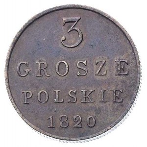 3 grosze 1820, nowe bicie petersburskie (1859 r), Plage...