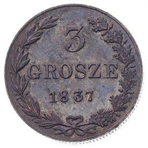 3 grosze 1837, nowe bicie petersburskie (1859 r), Plage...