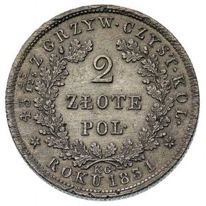 2 złote 1831, Warszawa, Plage 273, bardzo ładne