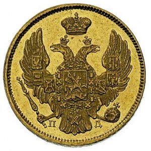 3 ruble = 20 złotych 1837, Petersburg, Plage 305, Bitki...