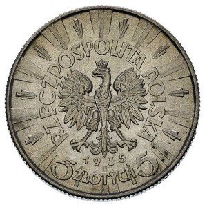 5 złotych 1935, Warszawa, Piłsudski, Parchimowicz 118 b