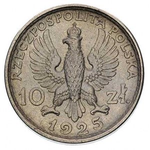 10 złotych 1925, Głowy mężczyzny i kobiety, srebro 4.18...
