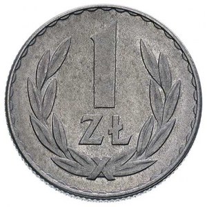 1 złoty 1957, Warszawa, bardzo rzadkie w tym stanie zac...