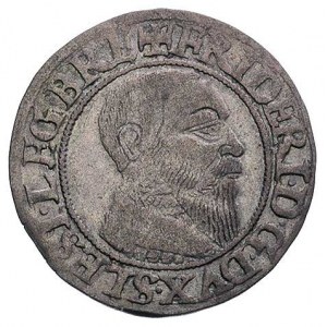 grosz 1543, Brzeg, odmiana z małą głową księcia, F.u.S....