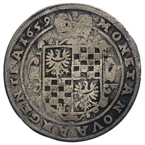 15 krajcarów 1659, Brzeg, odmiana z tarczą herbową, F.u...