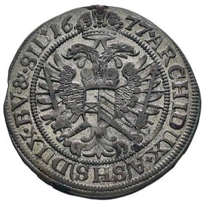 6 krajcarów 1677, Wrocław, F.u.S. 503, Herinek 1207, pa...