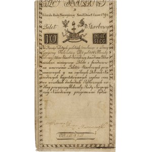 10 złotych, 8.06.1794, seria B, Miłczak A2