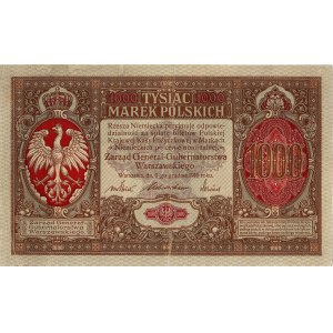1.000 marek polskich 9.12.1916, \Generał, Miłczak 16,I...