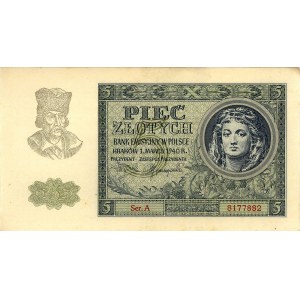 5 złotych 1.03.1940, Miłczak 93