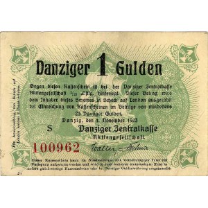 1 gulden 01.11.1923, Miłczak G37