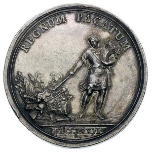  August III- medal autorstwa H. F. Wermutha wybity na p...