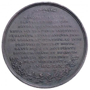 dar Kurlandii dla Rzeczypospolitej- medal autorstwa J. ...