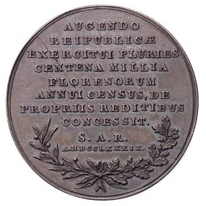 dar króla na powiększenie wojska- medal autorstwa J. F....