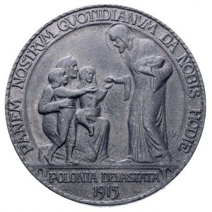 Polonia Devastata- medal autorstwa J. Wysockiego1915 r,...