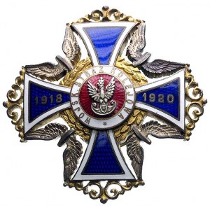 odznaka pamiątkowa Wojskowej Straży Kolejowej 1927, mos...