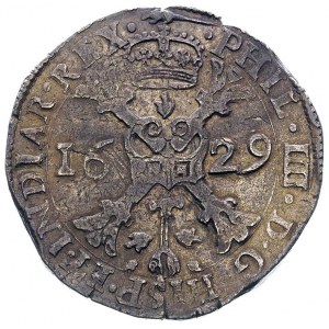 patagon 1629, Artois, Aw: Krzyż burgundzki i data, Rw: ...