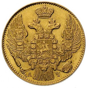 5 rubli 1842, Petersburg, Bitkin 19, Fr. 155, złoto 6.5...