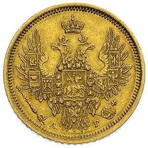 5 rubli 1855, Petersburg, Bitkin 38, Fr. 155, złoto 6.5...