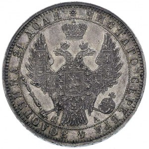 rubel 1849, Petersburg, Bitkin 215, ładna stara patyna